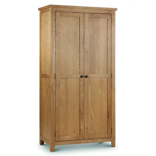 CHOICEWARDROBE Mabli 97cm 2-door waxed oak Shaker wardrobe