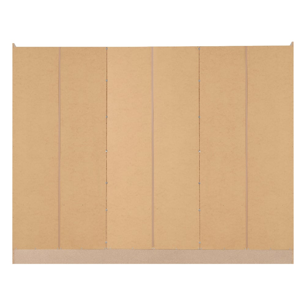 Mack 230cm wardrobe back panel in Sonoma Oak finish, showing multi-panel construction and base.