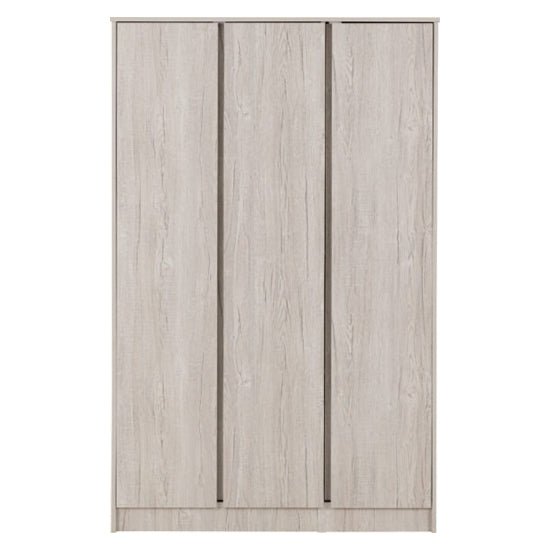 CHOICEWARDROBE McGowan three-door wardrobe in Urban Snow finish