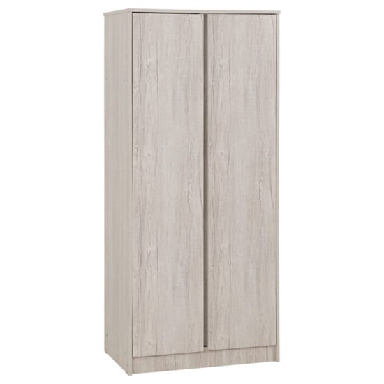 CHOICEWARDROBE McGowan 2 door wardrobe in Urban Snow finish