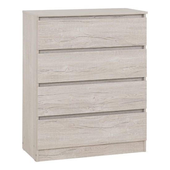CHOICEWARDROBE McGowan 4 drawer chest in Urban Snow finish