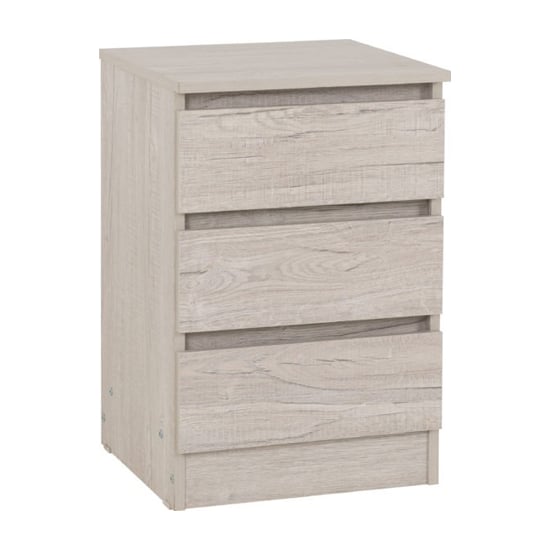 CHOICEWARDROBE McGowan 3 drawer chest in Urban Snow finish