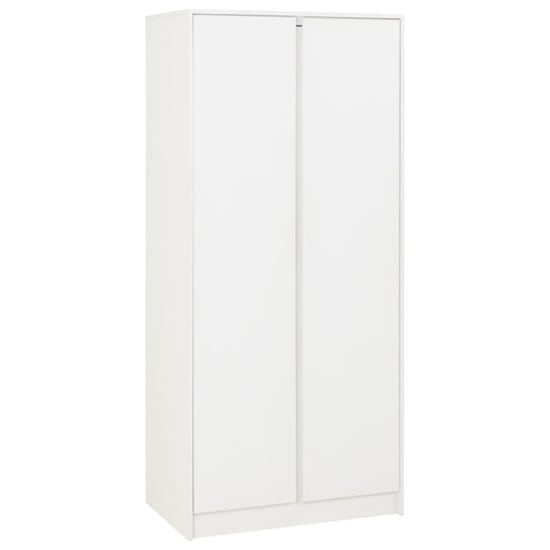 CHOICEWARDROBE 2-door matt white modern compact wardrobe