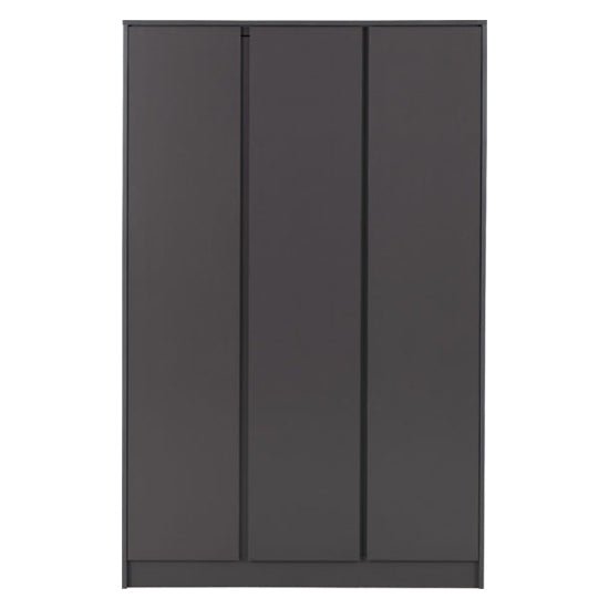 CHOICEWARDROBE McGowen 3-door grey wooden wardrobe