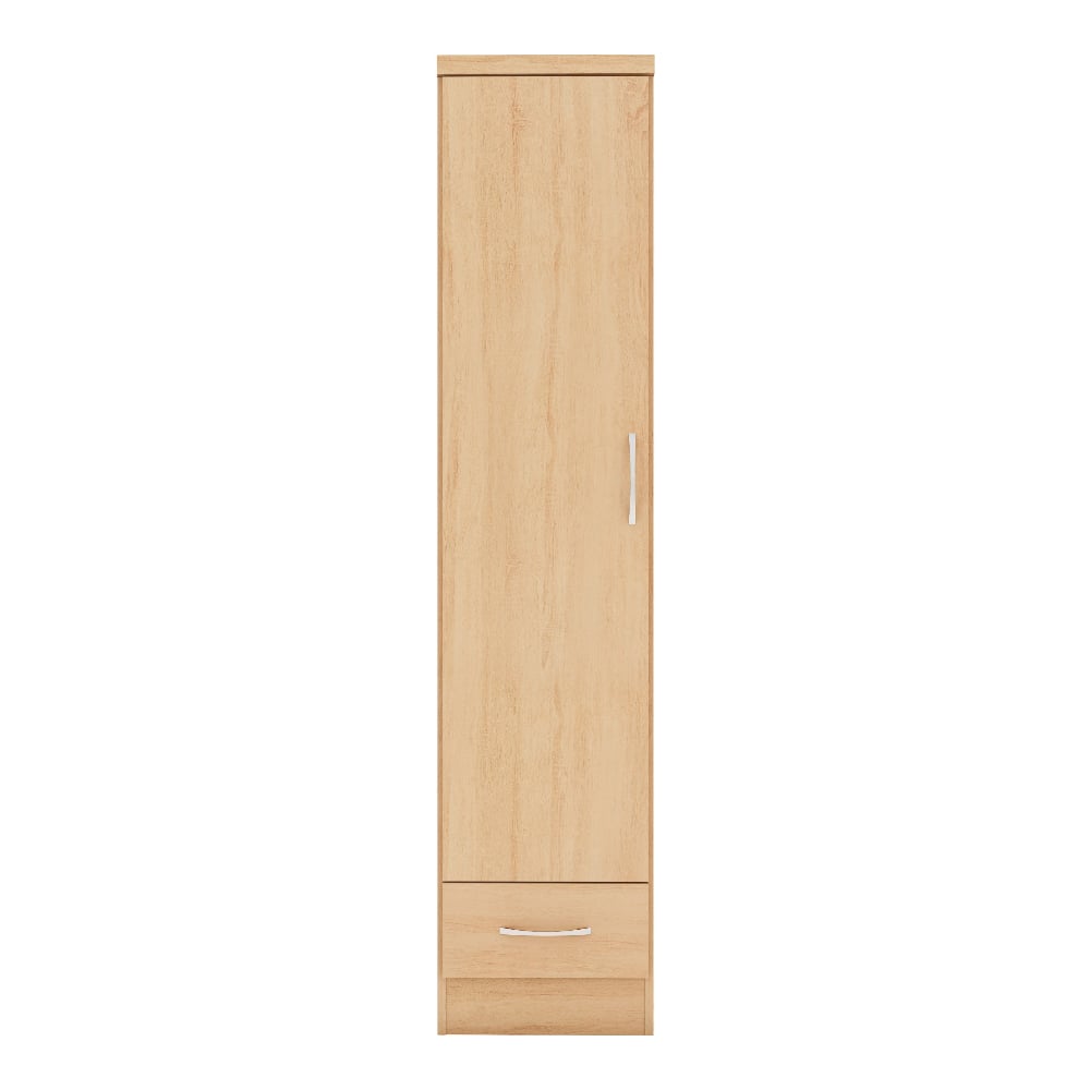 CHOICEWARDROBE Modara Slim Wardrobe in Sonoma Oak with single door and drawer