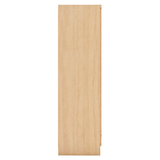 The CHOICEWARDROBE Modara Sonoma Oak Slim Wardrobe features a tall, rectangular wood panel in a light finish—ideal for compact storage—with 1 door and drawer, shown from above against a plain white background.