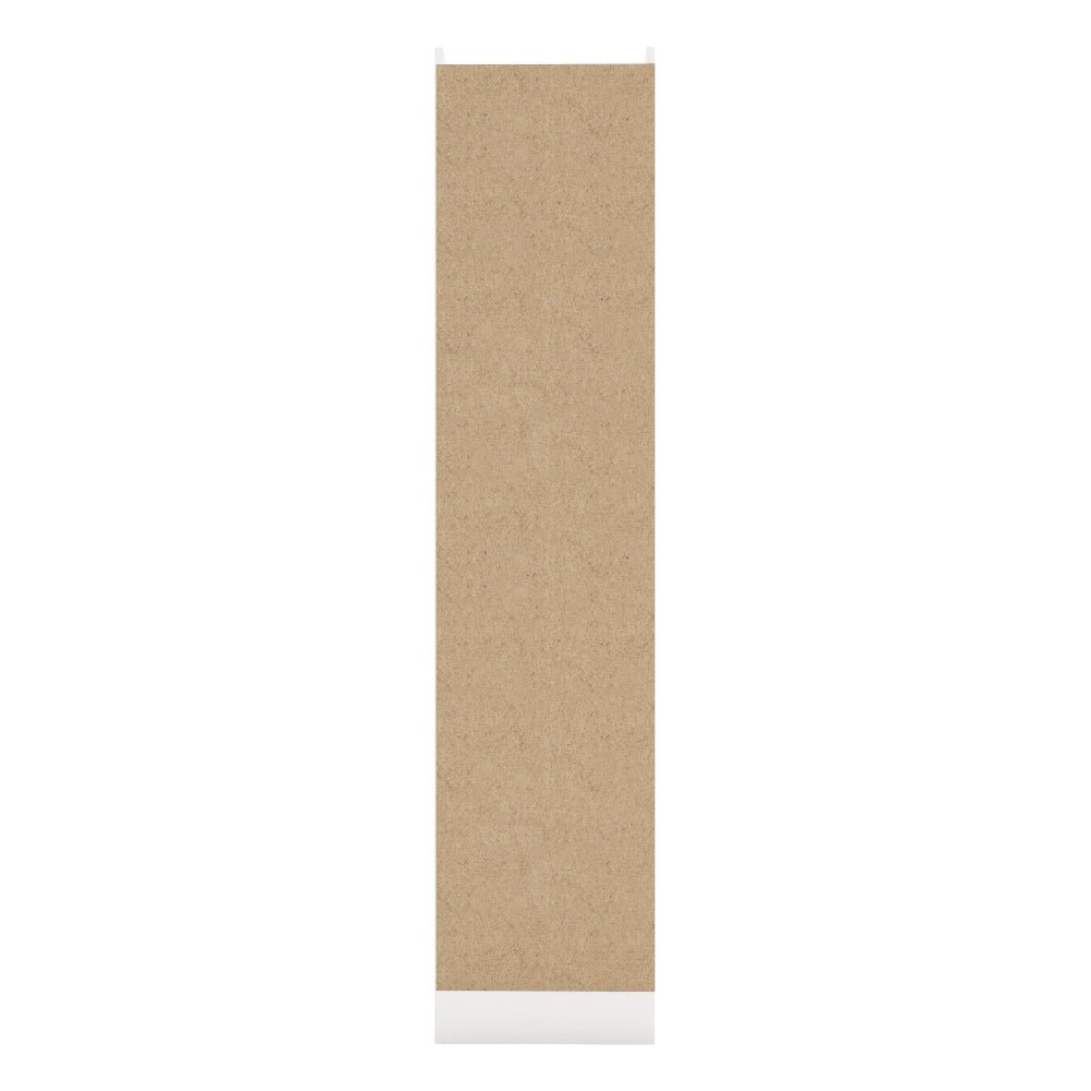CHOICEWARDROBE Modara wardrobe panel: wood effect texture with white trim, vertical.