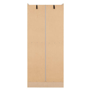 The CHOICEWARDROBE Modora White High Gloss 2 Door Wardrobe is a compact, modern storage solution featuring a sleek gloss front and two doors for convenient organization.