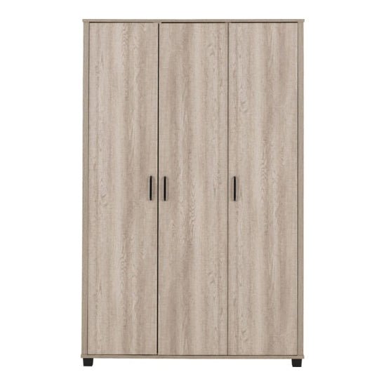 CHOICEWARDROBE Oxnard 3-door wardrobe in light oak effect finish