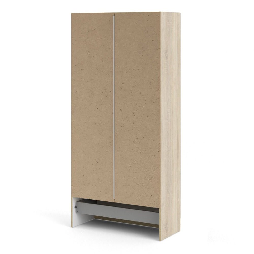 CHOICEWARDROBE Scalia 2 door oak wardrobe with bottom drawer