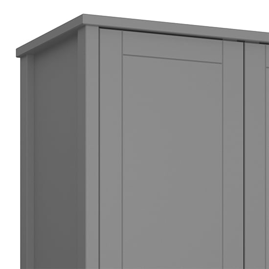 CHOICEWARDROBE Tavira 3 door wardrobe in Folkestone Grey