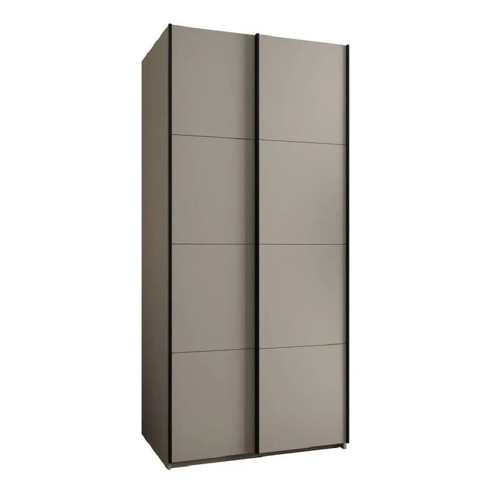 CHOICEWARDROBE Tressaro 2 door sliding wardrobe in Cashmere soft matte finish