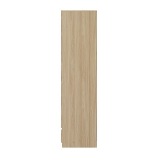 Cianna Wooden Wardrobe With 2 Doors 1 Drawer In Euro Oak