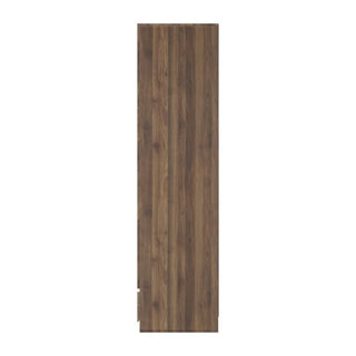 Cianna Wooden Wardrobe With 2 Doors 1 Drawer In Royal Walnut