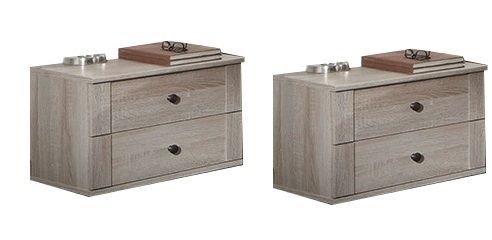 Cairo 52cm bedside tables in oak