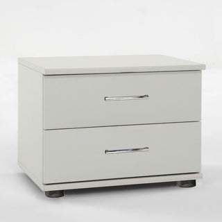 Divac 52cm bedside table in white