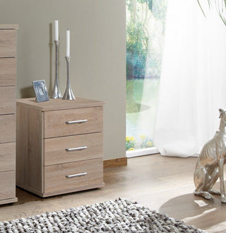 Oscar 46cm bedside table in oak