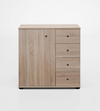 Croydon 82cm chest of drawers in oak