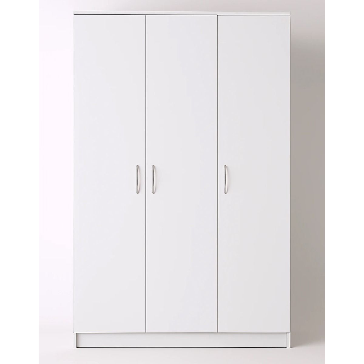 Sleek 120cm wardrobe in white
