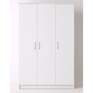 Sleek 120cm wardrobe in white