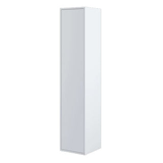 CHOICEWARDROBE Cyan Wooden 1 Door Wardrobe – White Finish, 45cm Wide