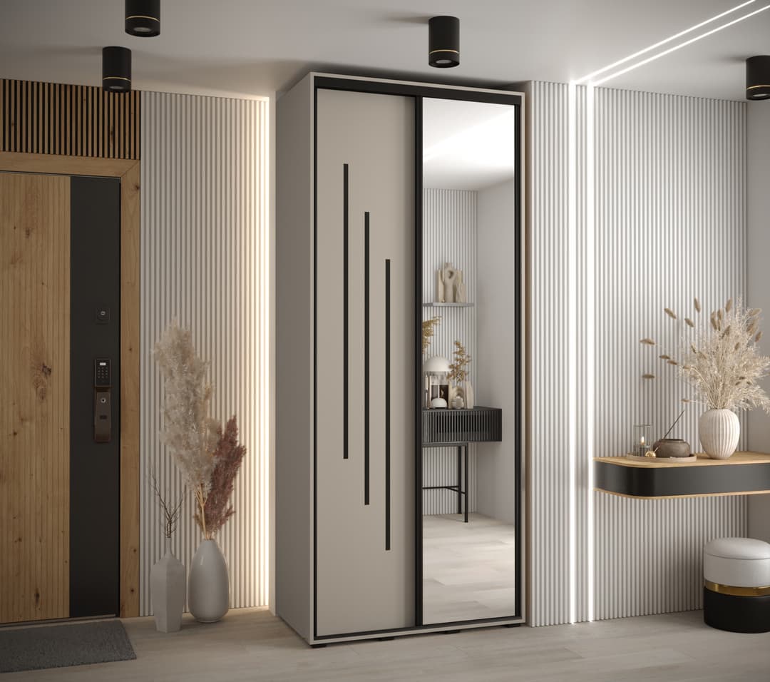 Dakota IX Sliding Door Wardrobe 120cm - gallery image 2
