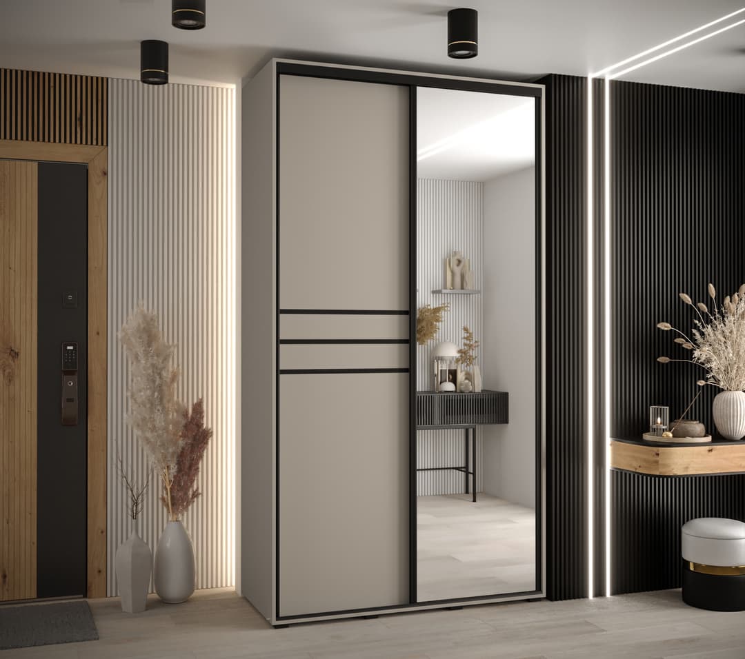 Dakota XI Sliding Door Wardrobe 140cm - gallery image 2