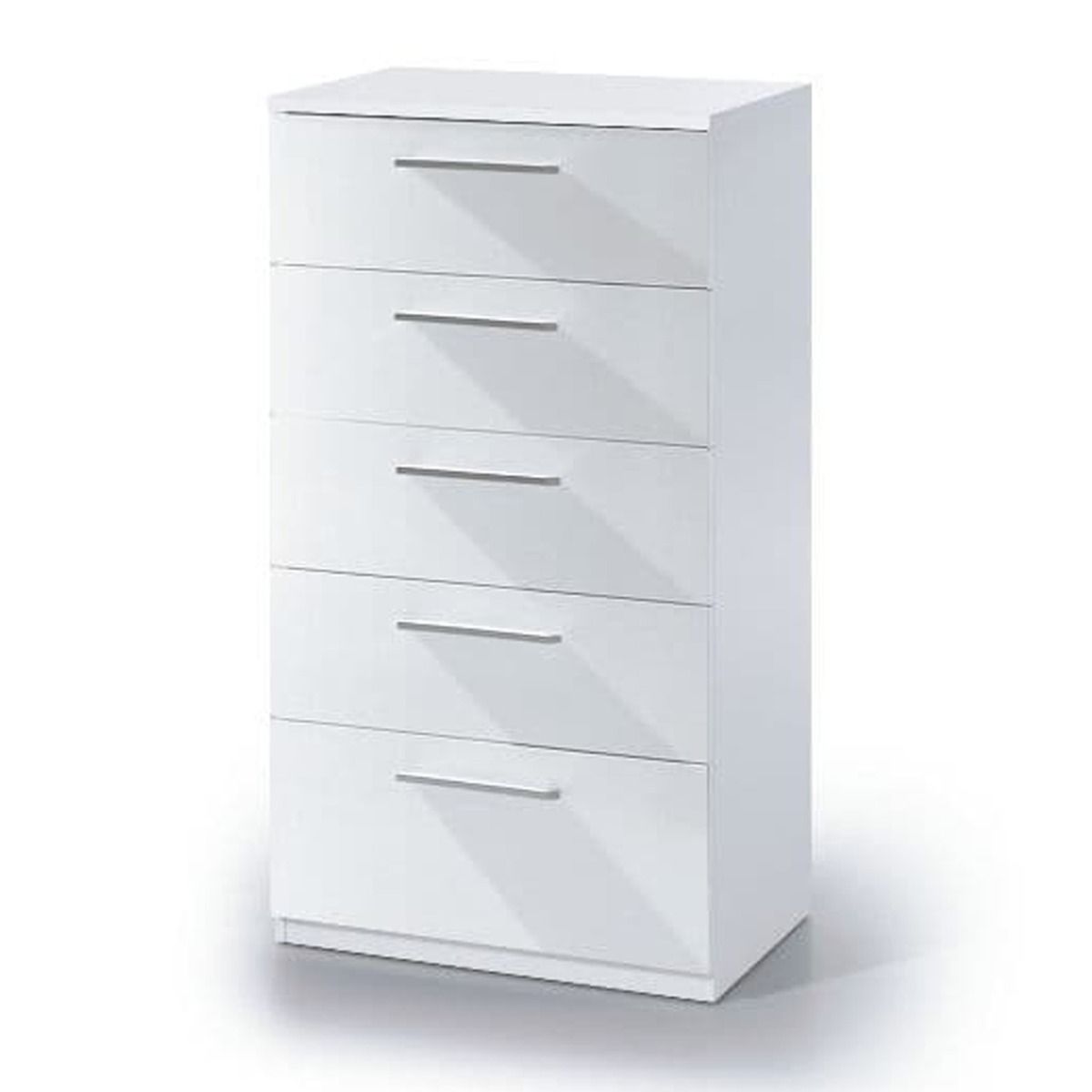 Markham 60cm 5-Drawer Tall Chest - White — gallery view 2
