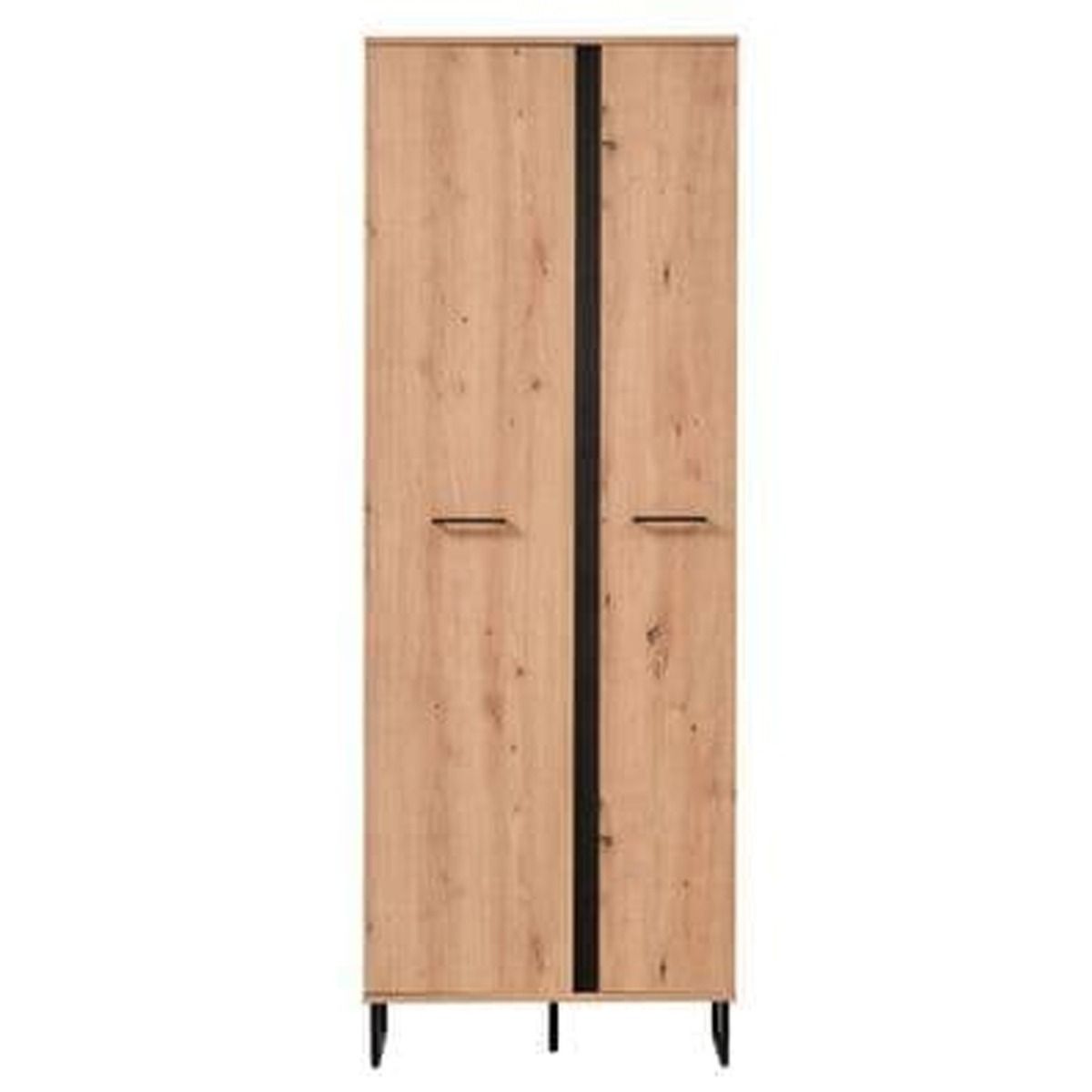 Sassari 70cm 2-Door Narrow Wardrobe - Artisan Oak Effect — gallery view 3