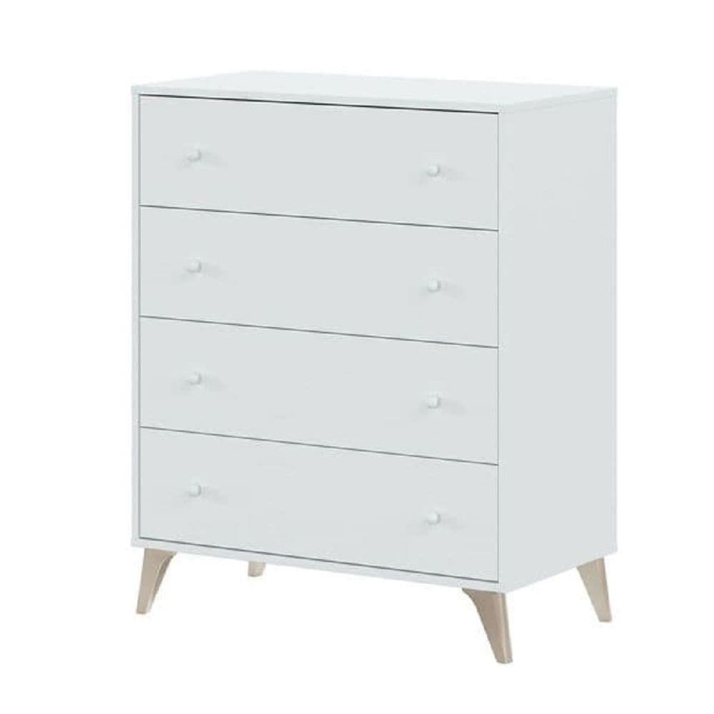 Mesh 75cm 4-Drawer Chest - Arctic White — gallery view 4
