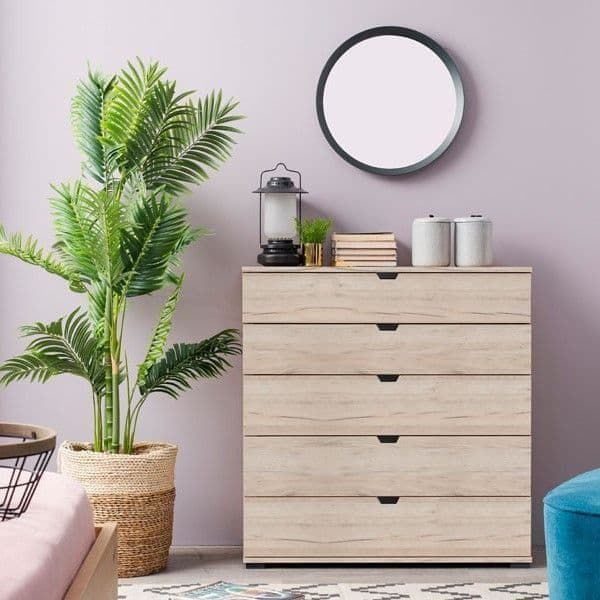 Higham 90cm 6-Drawer Chest - Oak Effect — additional product view