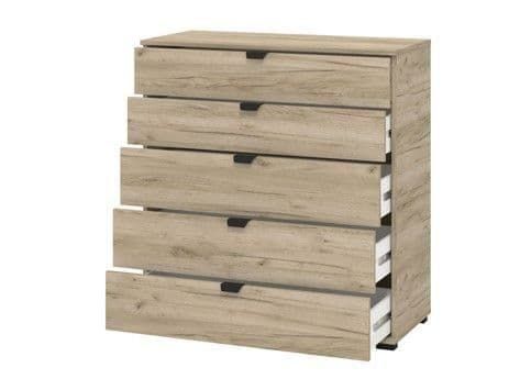 Higham 90cm 6-Drawer Chest - Oak Effect — gallery view 3