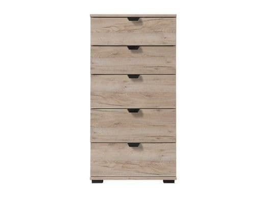 Higham 45cm 5-Drawer Narrow Chest - Oak Effect — gallery view 3