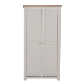 Dawson Wooden Wardrobe With 2 Doors In Taupe