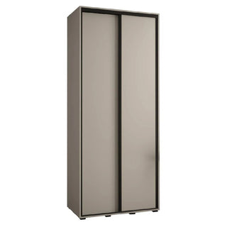 Delta Wooden Wardrobe With 2 Sliding Doors In Cashmere