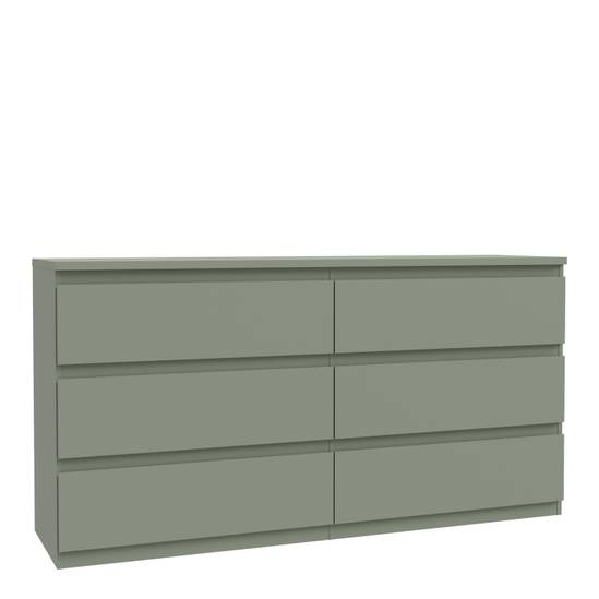 Edmore 153.9cm 6-Drawer Wide Chest – Sage Green – image 2