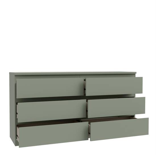 Edmore 153.9cm 6-Drawer Wide Chest – Sage Green – image 5