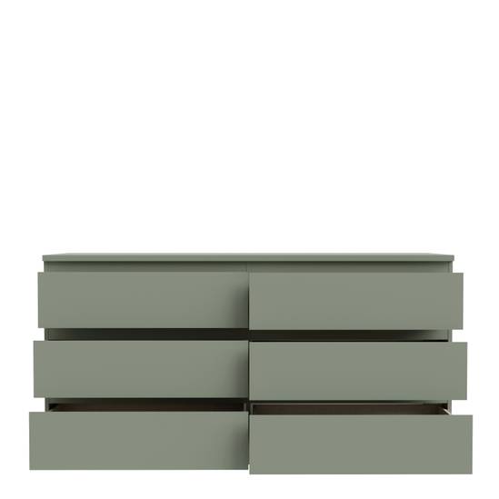Edmore 153.9cm 6-Drawer Wide Chest – Sage Green – image 6