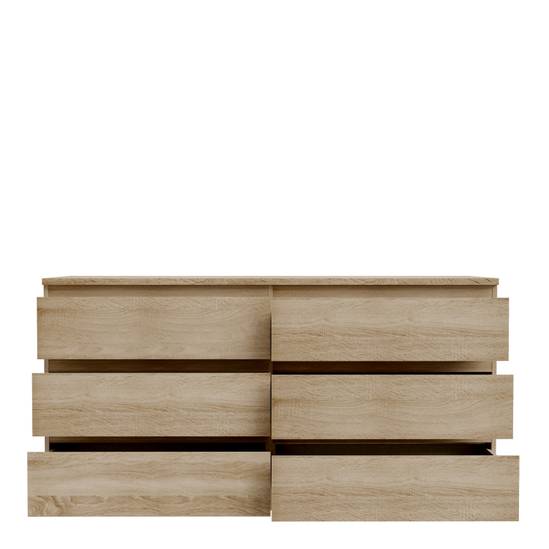 Edmore 153.9cm 6-Drawer Wide Chest – Sonoma Oak – image 6