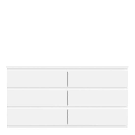Edmore 153.9cm 6-Drawer Wide Chest – White – image 3