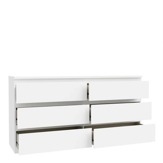 Edmore 153.9cm 6-Drawer Wide Chest – White – image 5