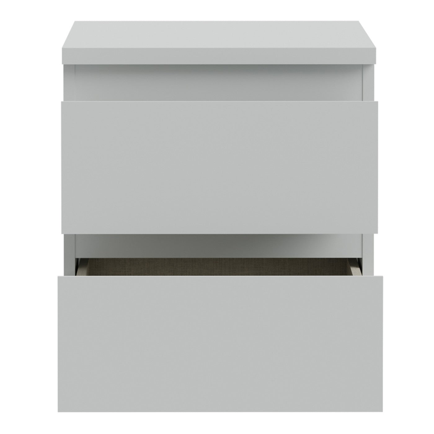 Edmore 49.3cm 2-Drawer Bedside Table – Light Grey – image 6