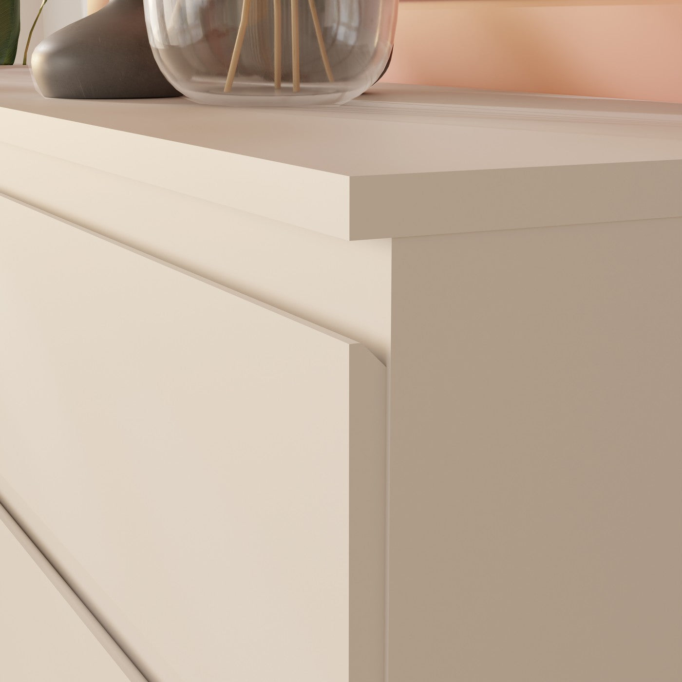 Edmore 49.3cm 2-Drawer Bedside Table – Light Grey – image 8