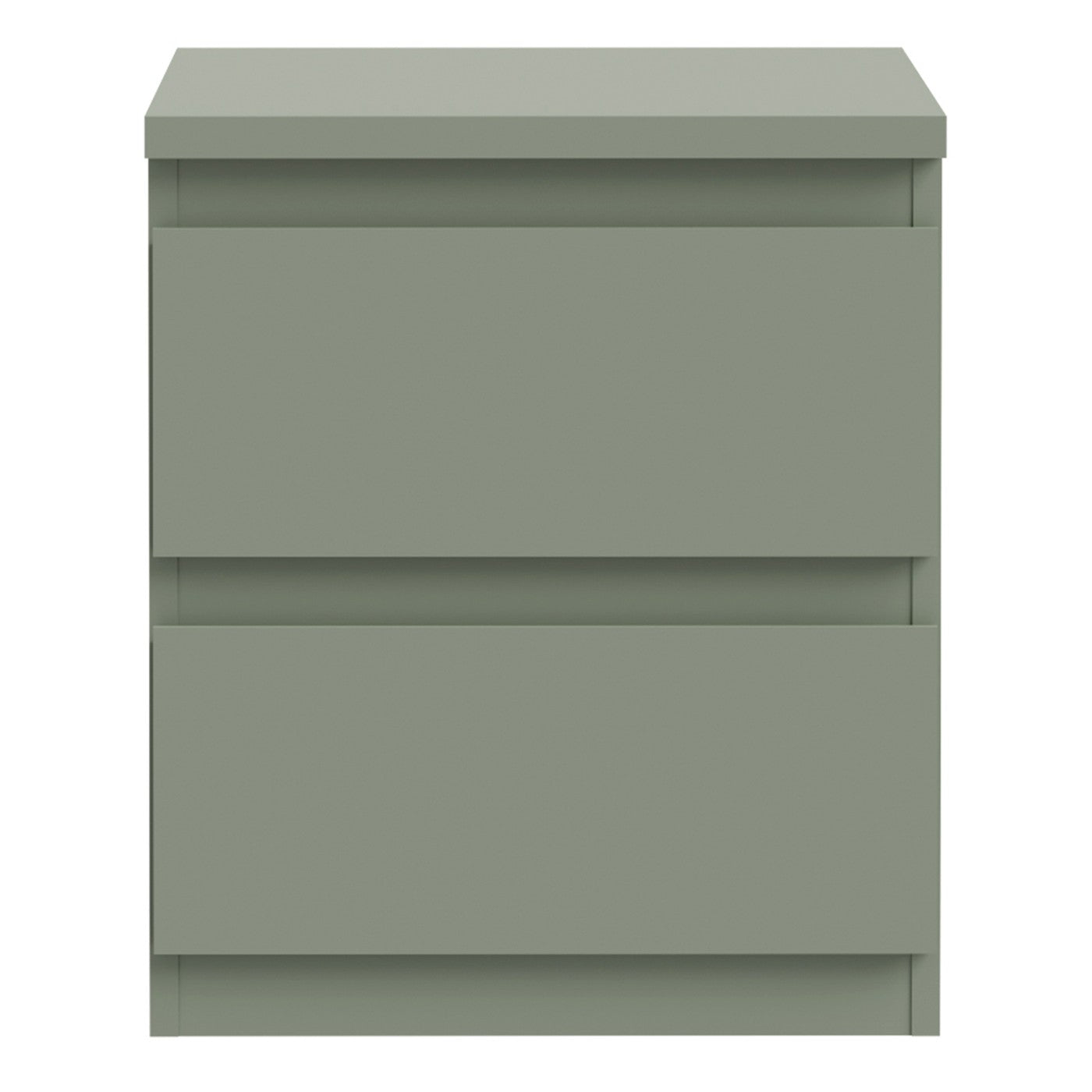 Edmore 49.3cm 2-Drawer Bedside Table – Sage Green – image 3
