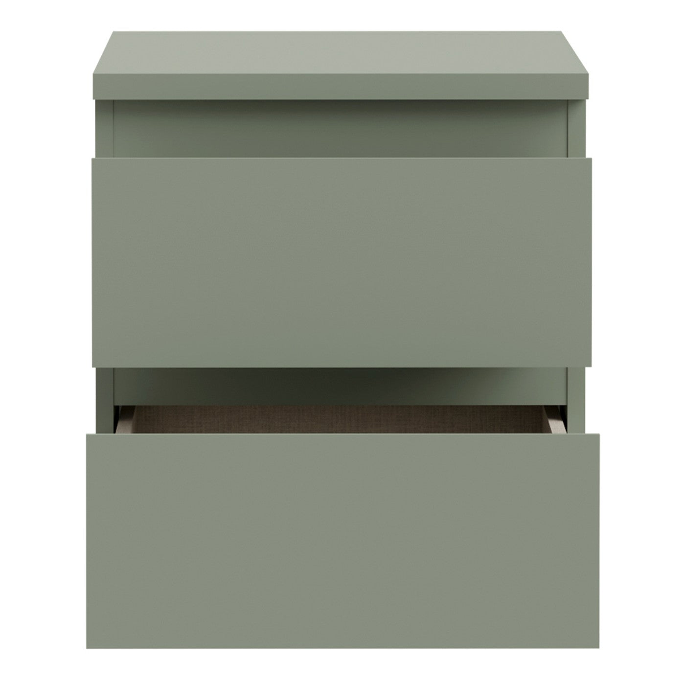 Edmore 49.3cm 2-Drawer Bedside Table – Sage Green – image 6