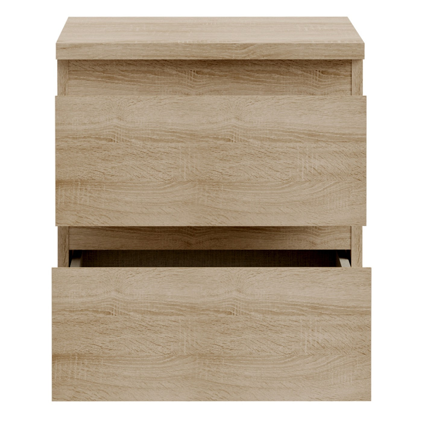 Edmore 49.3cm 2-Drawer Bedside Table – Sonoma Oak – image 6