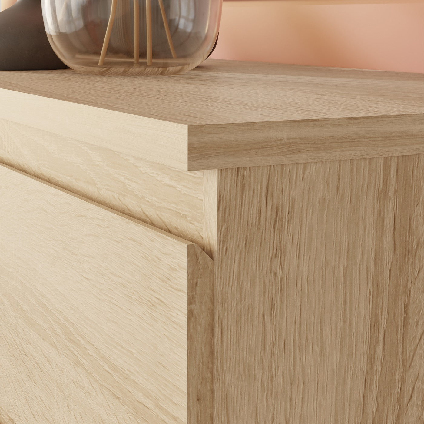 Edmore 49.3cm 2-Drawer Bedside Table – Sonoma Oak – image 8