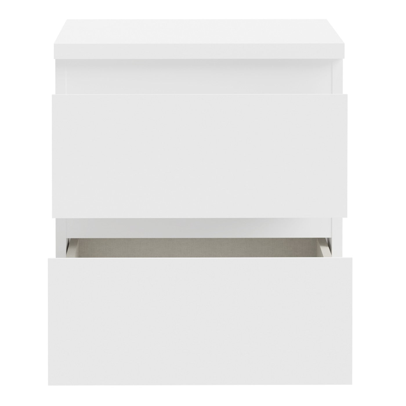 Edmore 49.3cm 2-Drawer Bedside Table – White – image 6