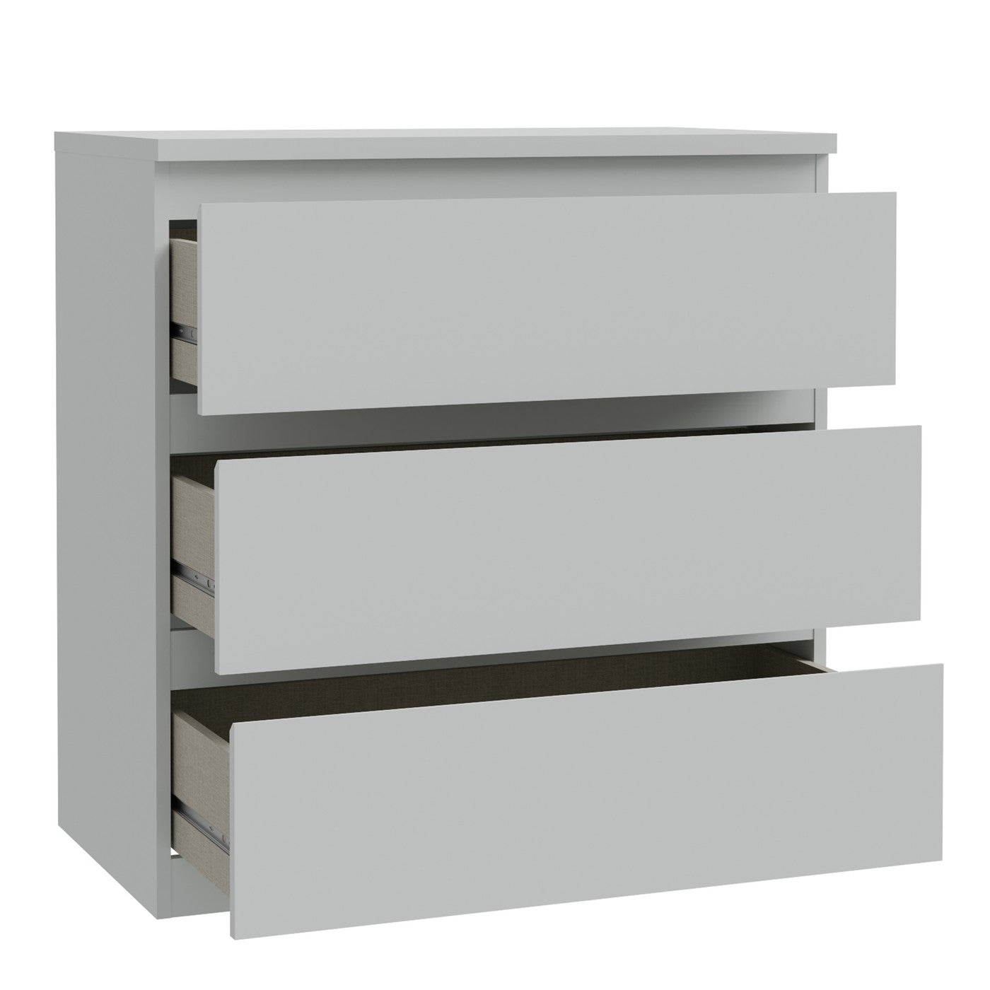 Edmore 79.8cm 3-Drawer Chest – Light Grey – image 5