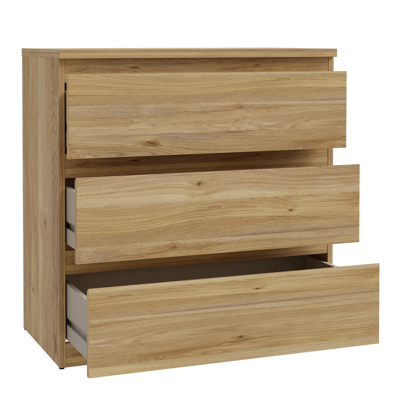 Edmore 79.8cm 3-Drawer Chest – Mauvella Oak – image 5